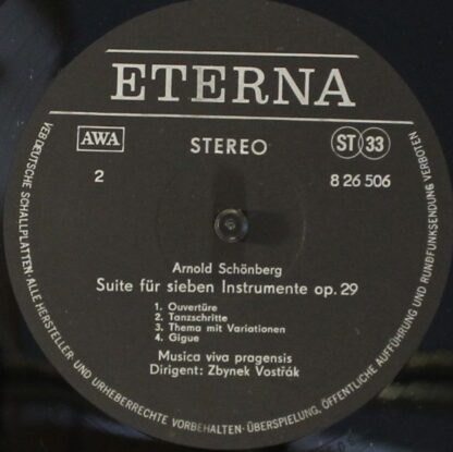 Eterna 8 26 506 - Arnold Schoenberg, Hyman Bress, The Prague Sym - Image 4