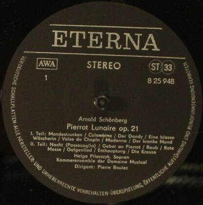 Eterna 8 25 948 - Arnold Schoenberg, Helga Pilarczyk, Orchestre - Image 3