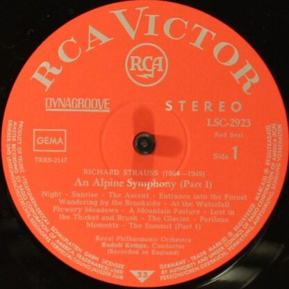 RCA Victor Red Seal LSC-2923 - Rudolf Kempe, Royal Philharmonic - Image 4