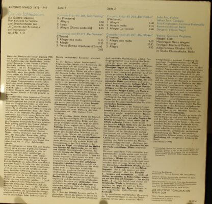 Eterna 8 26 857 - Antonio Vivaldi, Félix Ayo, Kammerorchester Be - Image 2