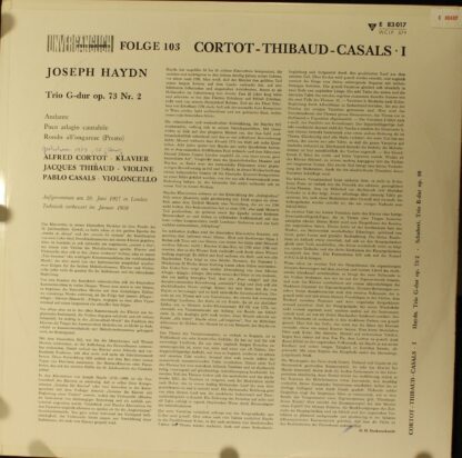 Die Stimme Seines Herrn E 80 487 - Alfred Cortot, Jacques Thibau - Image 5