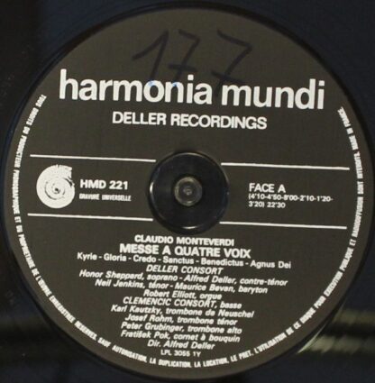 harmonia mundi France HM 221 - Claudio Monteverdi, Alessandro Gr - Image 3