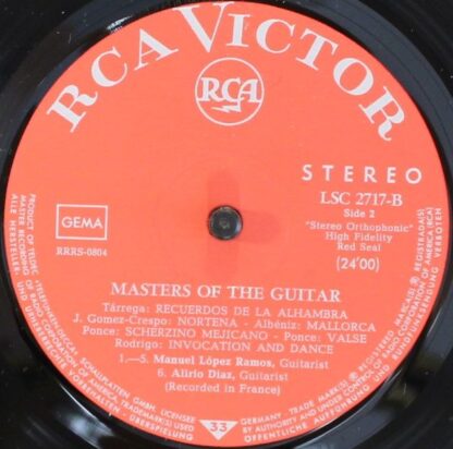 RCA Victor Red Seal LSP 2717-B - Masters Of The Guitar Volume 2 - Image 4