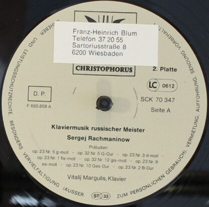 Christophorus SCK 70347 - Klaviermusik Russischer Meister - Image 6