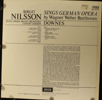 DECCA SXL 6077 - Birgit Nilsson, Edward Downes, Orchestra Of The - Image 2