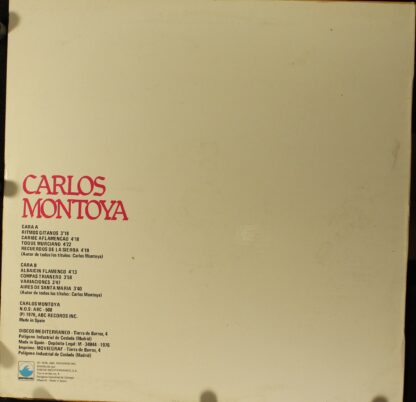 ABC Records TK-3.033 - Carlos Montoya - Carlos Montoya - Image 2