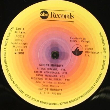 ABC Records TK-3.033 - Carlos Montoya - Carlos Montoya - Image 4