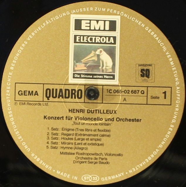 His Master's Voice 1C 065-02687 Q - Henri Dutilleux, Witold Luto - Image 4