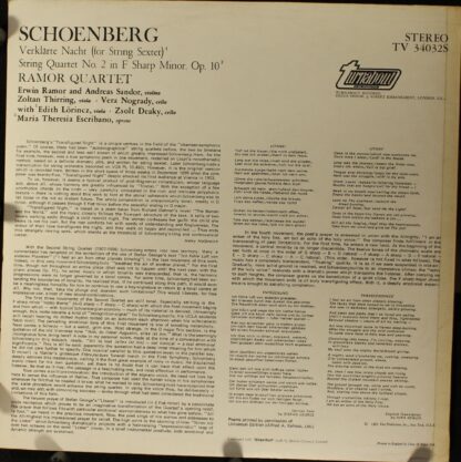 Turnabout TV 34032S - Arnold Schoenberg - Verklärte Nacht / Stri - Image 2