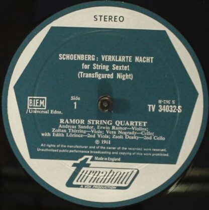 Turnabout TV 34032S - Arnold Schoenberg - Verklärte Nacht / Stri - Image 3