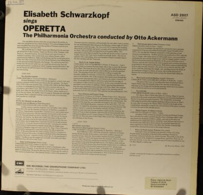 His Master's Voice ASD 2807 - Elisabeth Schwarzkopf, Philharmoni - Image 2