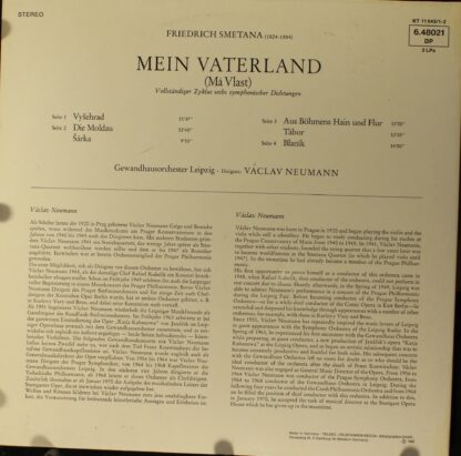 Telefunken 6.48021 - Bedřich Smetana, Gewandhausorchester Leipzi - Image 2