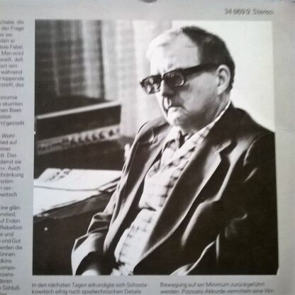 Eurodisc 34 869 9 - Dmitri Shostakovich - Lieder Op.146, Bratsch - Image 4