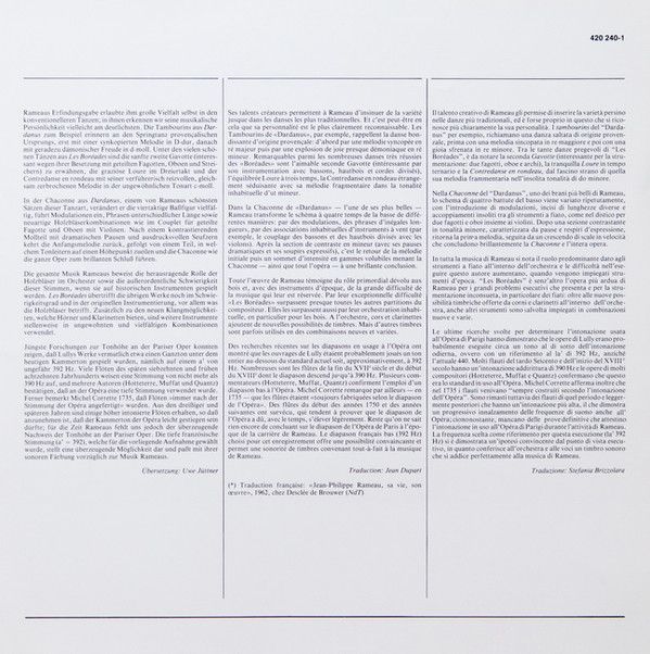 Philips Digital Classics 420 240-1 - Jean-Philippe Rameau, Orche - Image 7