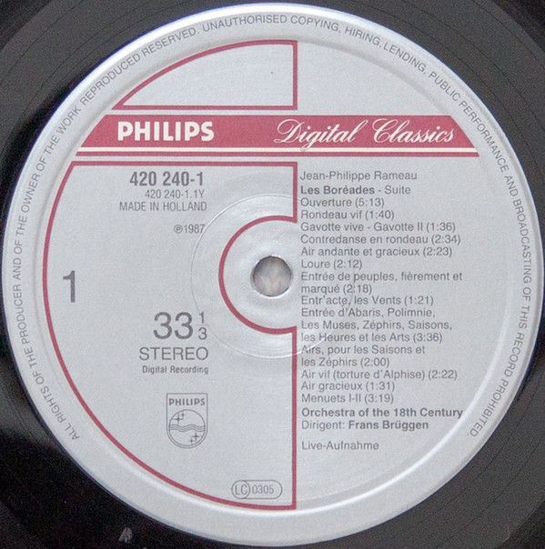 Philips Digital Classics 420 240-1 - Jean-Philippe Rameau, Orche - Image 8