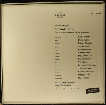 DECCA SET 312/316 - Richard Wagner, Birgit Nilsson, Hans Hotter, - Image 3