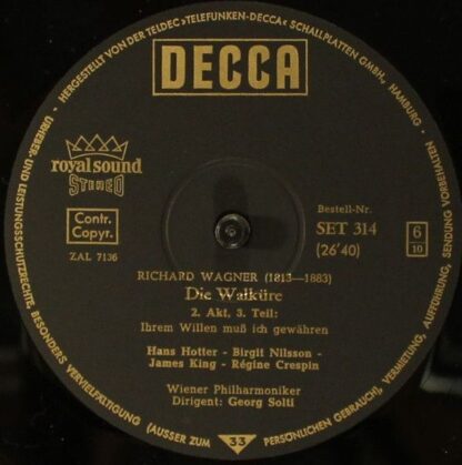 DECCA SET 312/316 - Richard Wagner, Birgit Nilsson, Hans Hotter, - Image 6