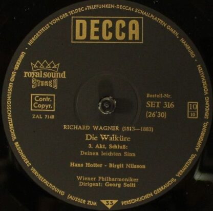 DECCA SET 312/316 - Richard Wagner, Birgit Nilsson, Hans Hotter, - Image 8