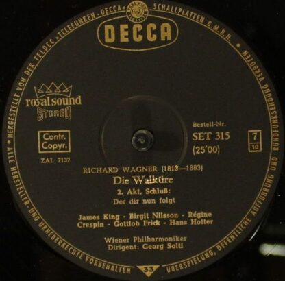 DECCA SET 312/316 - Richard Wagner, Birgit Nilsson, Hans Hotter, - Image 9