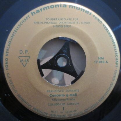 Harmonia Mundi HM 17 018 - Francesco Durante, Collegium Aureum - - Image 3