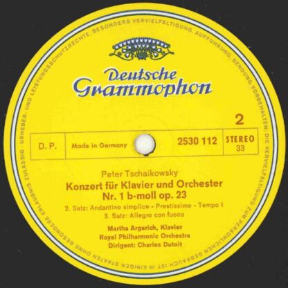 Deutsche Grammophon 2530 112 - Pyotr Ilyich Tchaikovsky, Martha - Image 4