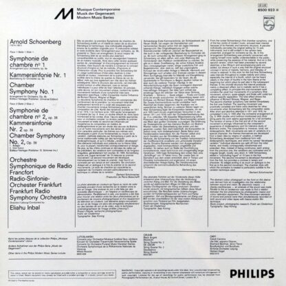 Philips 6500 923 - Arnold Schoenberg, Radio-Sinfonie-Orchester F - Image 2