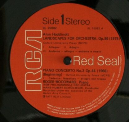 RCA Red Seal RL 25082 - Alun Hoddinott, Roger Woodward, New Phil - Image 6