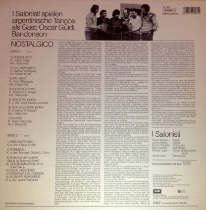Deutsche Harmonia Mundi 1C 067 19-9998-1 - I Salonisti, Oscar Gu - Image 2
