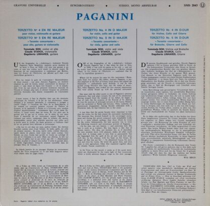 Guilde Internationale Du Disque SMS-2843 - Niccolò Paganini, Tom - Image 2