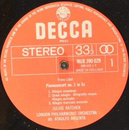 DECCA NUX 390 029 - Franz Liszt, Julius Katchen, London Philharm - Image 4