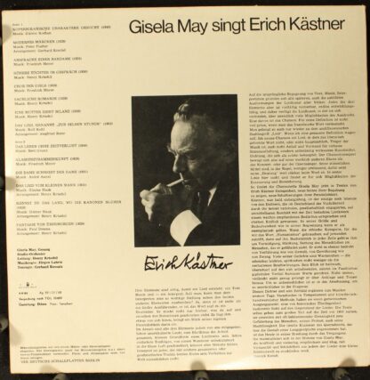 Amiga 8 50 144 - Gisela May - Gisela May Singt Erich Kästner - Image 2