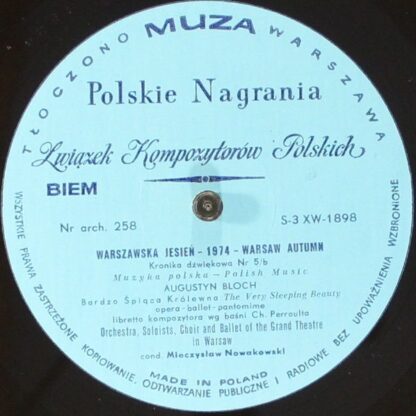 Polskie Nagrania Muza S-3 XW-1897 - Various -  Warszawska Jesień - Image 4