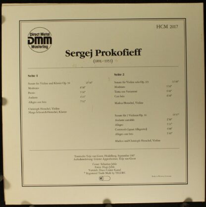 Not On Label HCM 2017 - Sergei Prokofiev, Christoph Henschel, Ma - Image 2