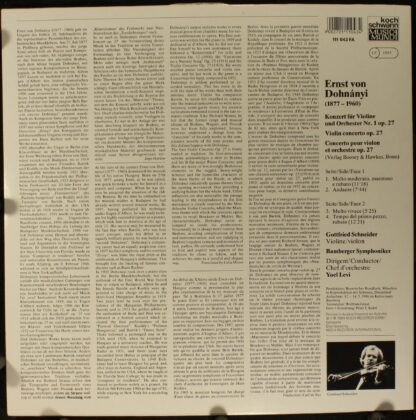 Schwann Musica Mundi VMS 2112 - Ernst von Dohnányi, Gottfried Sc - Image 2