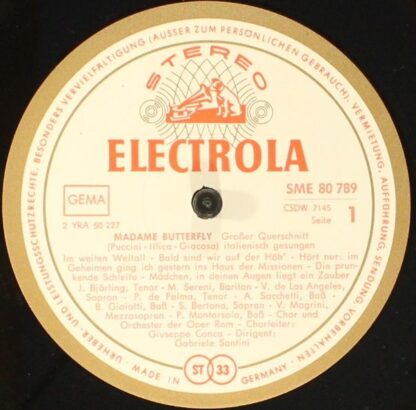 Die Stimme Seines Herrn SME 80789 - Giacomo Puccini - Madame But - Image 3
