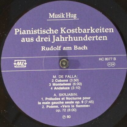 Musik Hug HC 8077 - Rudolf Am Bach - Pianistische Kostbarkeiten - Image 4