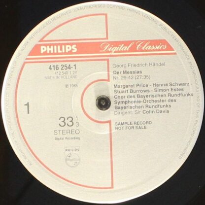 Philips 416 254-1 - Georg Friedrich Händel - Messiah Solomon 168 - Image 5