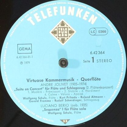 Telefunken 6.42364 AP - Wolfgang Schulz (3) - Virtuose Kammermus - Image 4