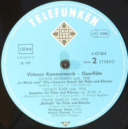 Telefunken 6.42364 AP - Wolfgang Schulz (3) - Virtuose Kammermus - Image 3