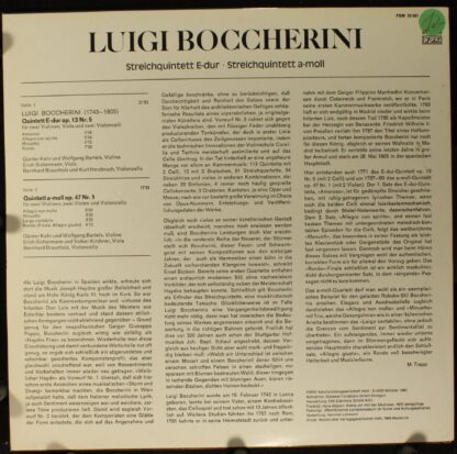 FSM Vox 33 051 - Luigi Boccherini - Streichquintette E-dur, a-mo - Image 2