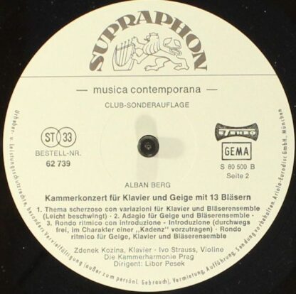 Supraphon s 80 500 - Alban Berg - Violinkonzert "Dem Andenken Ei - Image 4
