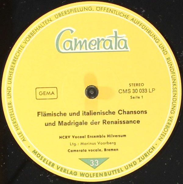 Camerata (2) CMS 30033 LP - Various - Flämische Italienische Fra - Image 4