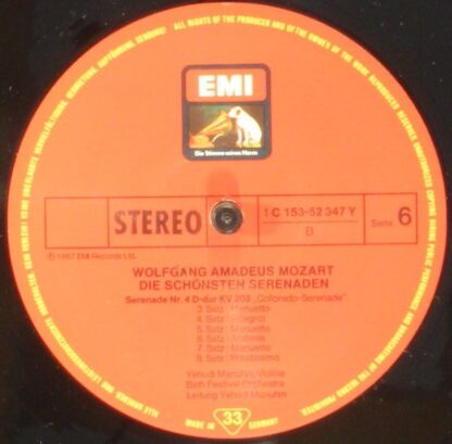 His Master's Voice 1C 153-52 345/47 Y - Wolfgang Amadeus Mozart, - Image 5