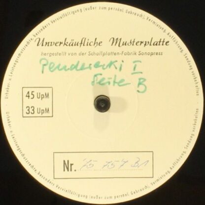 Harmonia Mundi 75 757 - Krzysztof Penderecki - Passio Et Mors Do - Image 5