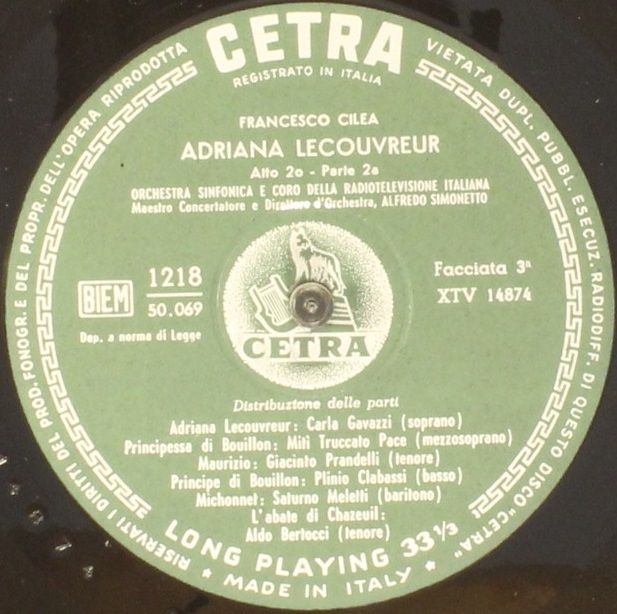 Cetra 1218 - Francesco Cilea, Carla Gavazzi, Giacinto Prandelli, - Image 5