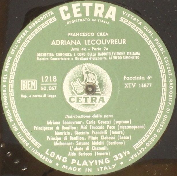 Cetra 1218 - Francesco Cilea, Carla Gavazzi, Giacinto Prandelli, - Image 8