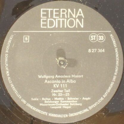 Eterna 8 27 362-364 - Wolfgang Amadeus Mozart - Ascanio In Alba - Image 8
