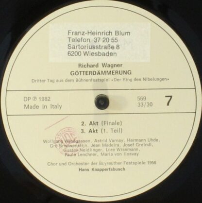 Melodram MEL 567 - Richard Wagner - Götterdämmerung 1956 - Image 6