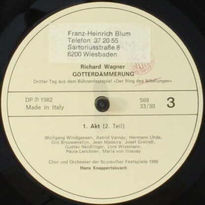 Melodram MEL 567 - Richard Wagner - Götterdämmerung 1956 - Image 8