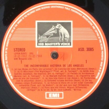 His Master's Voice SLS 5012 - Victoria De Los Angeles - The Inco - Image 6